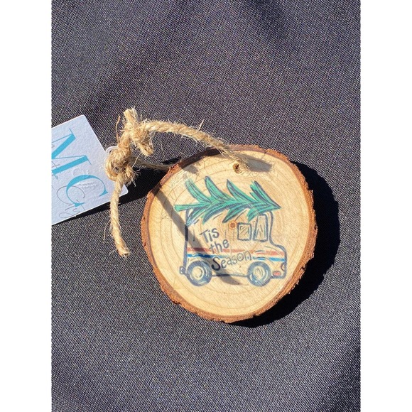 Handmade Mail Truck Christmas Ornament - Picture 1 of 2